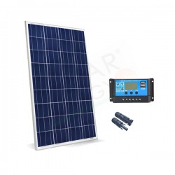 KIT SOLARE BASE 80W 12V – MODULO FOTOVOLTAICO 80W E REGOLATORE 10A PWM