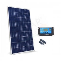 KIT SOLARE BASE 150W 12V – MODULO FOTOVOLTAICO 150W E REGOLATORE 10A PWM