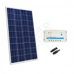 KIT SOLARE BASE 200W 12V – MODULO FOTOVOLTAICO 200W E REGOLATORE 20A PWM