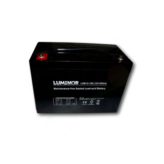 LUMINOR LGB12-100 – BATTERIA SOLARE AGM 12V 100AH