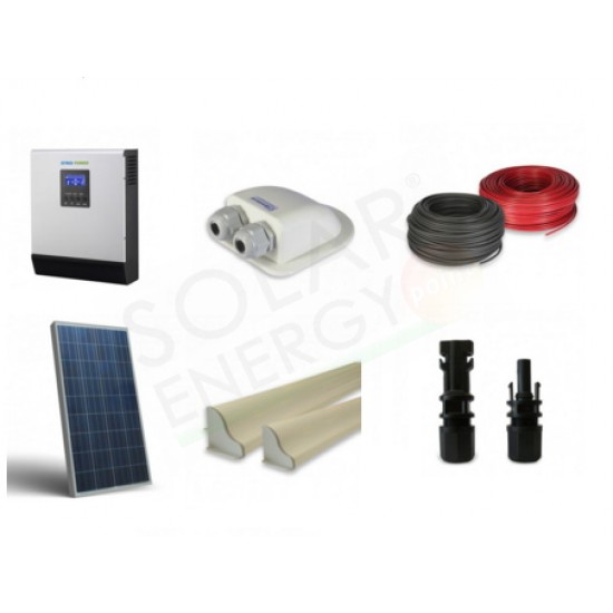 KIT FOTOVOLTAICO CAMPER 200W INVERTER 800W 220V