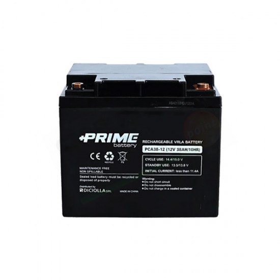 PRIME PCA 38-12 – BATTERIA SOLARE AGM 38 AH 12V