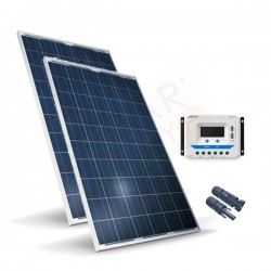 KIT SOLARE BASE 570W 12/24V – MODULI FOTOVOLTAICI 570W E REGOLATORE 30A PWM