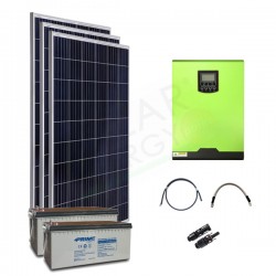 KIT FOTOVOLTAICO OFF-GRID 3.3 KW 48V CON BATTERIE AGM 1600 AH