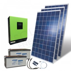 KIT FOTOVOLTAICO OFF-GRID 5,8 KW 48V 2MPPT CON BATTERIE AGM 2400 AH