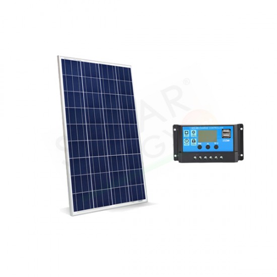 KIT SOLARE CAMPER 30W 12V – MODULO FOTOVOLTAICO 30W E REGOLATORE 10A PWM