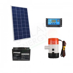 KIT SOLARE IRRIGAZIONE 30W 12V ALTEZZA 2,5 MT PORTATA 35 L/M