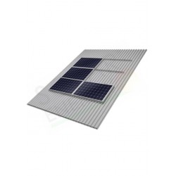 KIT FISSAGGIO COMPLETO PER 12 MODULI FOTOVOLTAICI (3 KW) LAMIERA GRECATA