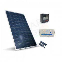 KIT SOLARE BASE 280W 24V – MODULO FOTOVOLTAICO 280W REGOLATORE 10A PWM CON DISPLAY MT-50