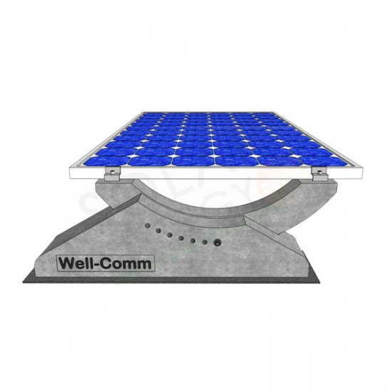 SISTEMA ZAVORRATO PER IMPIANTI FOTOVOLTAICI SU TETTI PIANI 0° - 30°