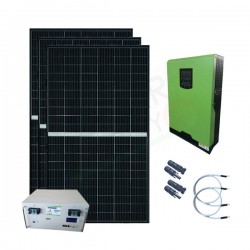 KIT FOTOVOLTAICO OFF-GRID 1640 W 48V CON BATTERIE LITIO 4.8 KWH