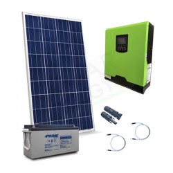 KIT FOTOVOLTAICO OFF-GRID 200 W 12V CON BATTERIA AGM 150 AH