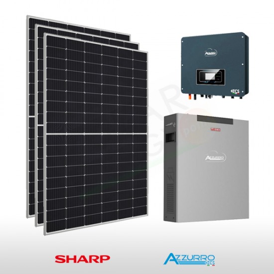 KIT FOTOVOLTAICO 6.2 KW SHARP – ZCS CON ACCUMULO DA 4.9 KWH