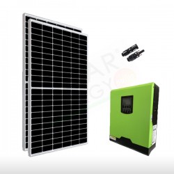 KIT FOTOVOLTAICO OFF-GRID 200 W 12V CON BATTERIA AGM 200 AH