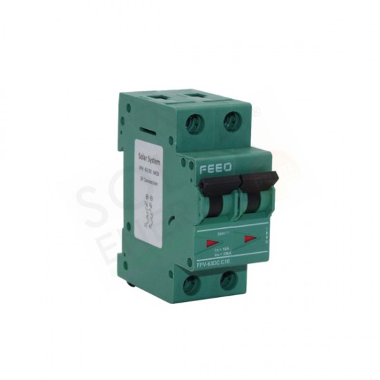 INTERRUTTORE AUTOMATICO MAGNETOTERMICO CC 800 VDC 16 A 2P