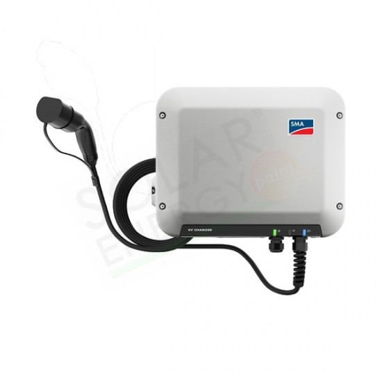 SMA EV CHARGER 7.4 – WALLBOX MONOFASE PER VEICOLI ELETTRICI 7.4 KW / 5M / T2 / LAN / WLAN 