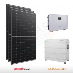 KIT FOTOVOLTAICO 5.2 KW LONGI SOLAR – SUNGROW CON ACCUMULO 9.6 KWH