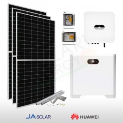 KIT FOTOVOLTAICO 6.6 KW JA SOLAR – HUAWEI CON ACCUMULO DA 5 KWH (COMPLETO)