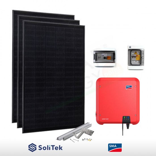 KIT FOTOVOLTAICO 6.3 KW SOLITEK – SMA (COMPLETO)