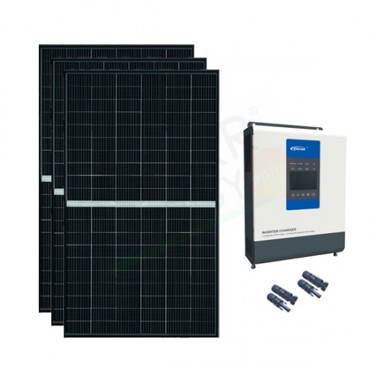 KIT FOTOVOLTAICO OFF-GRID BASE 1640W 24V CON MODULI MONOCRISTALLINI