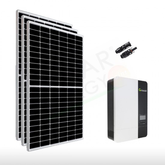 KIT FOTOVOLTAICO OFF-GRID BASE 3.4 KW 48V CON MODULI MONOCRISTALLINI