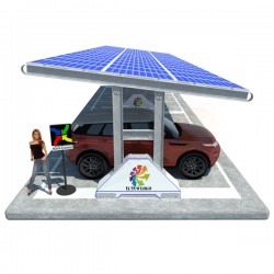 WELL-COMM CASSANDRA – PENSILINA FOTOVOLTAICA ZAVORRATA AUTO 