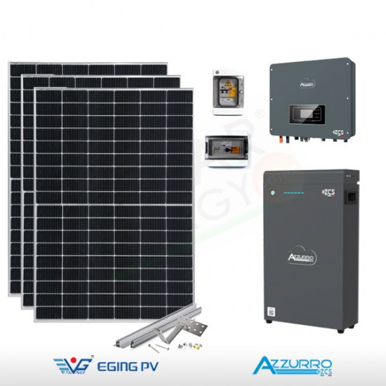 KIT FOTOVOLTAICO 3.2 KW EGING PV – ZCS CON ACCUMULO DA 5 KWH (COMPLETO)