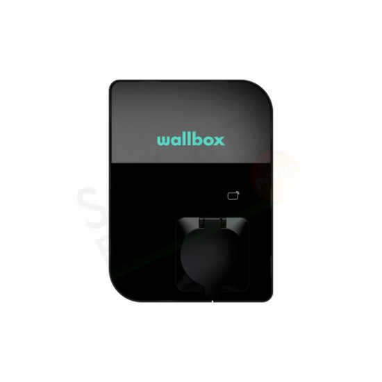 WALLBOX COPPER SB – CARICABATTERIE VEICOLI ELETTRICI 22 KW / PRESA + OTTURATORE / T2 / NERO