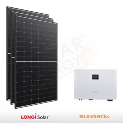 KIT FOTOVOLTAICO 4.4 KW LONGI SOLAR – SUNGROW PREDISPOSTO PER ACCUMULO