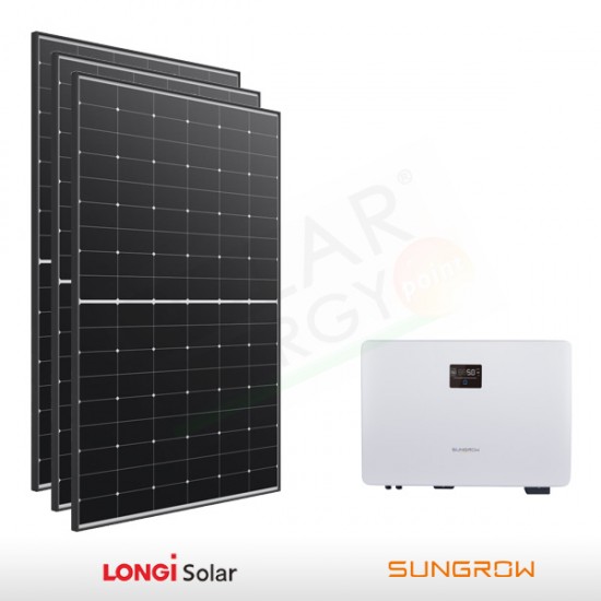 KIT FOTOVOLTAICO 4.4 KW LONGI SOLAR – SUNGROW PREDISPOSTO PER ACCUMULO