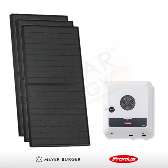 KIT FOTOVOLTAICO 3 kW MEYER BURGER – FRONIUS PREDISPOSTO PER ACCUMULO	