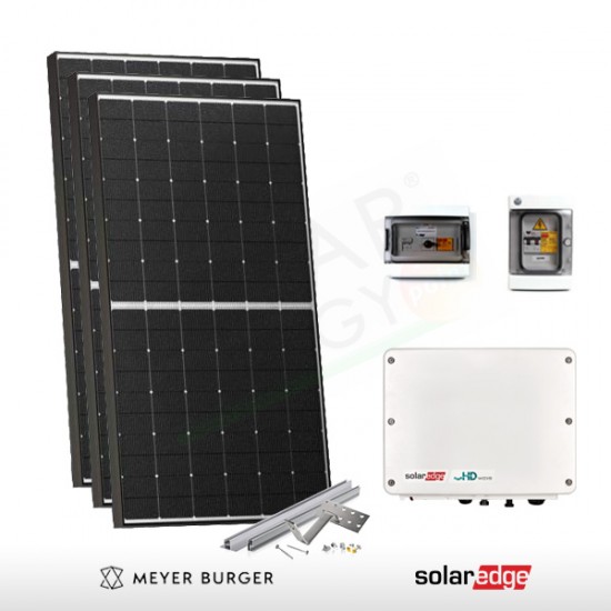 KIT FOTOVOLTAICO 6.2 KW MEYER BURGER – SOLAREDGE (COMPLETO)