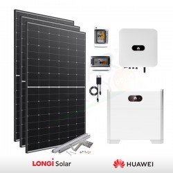 KIT FOTOVOLTAICO 3.5 KW LONGI SOLAR – HUAWEI CON ACCUMULO 5 KWH (COMPLETO)