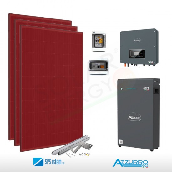 KIT FOTOVOLTAICO 3.3 KW SPS ISTEM – ZCS CON ACCUMULO 5 KWH (COMPLETO)