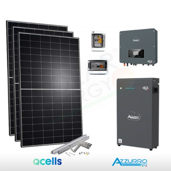 KIT FOTOVOLTAICO 3.5 KW QCELLS – ZCS CON ACCUMULO 5 KWH (COMPLETO)