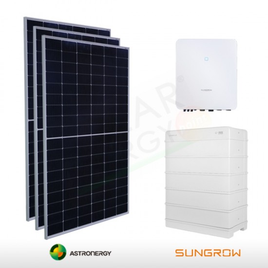 KIT FOTOVOLTAICO 10.1 KW ASTRONERGY – SUNGROW CON ACCUMULO 16 KWH