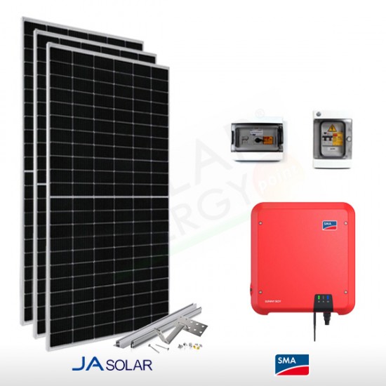 KIT FOTOVOLTAICO 5.5 KW JA SOLAR – SMA (COMPLETO)