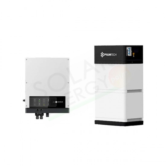 KIT ACCUMULO GOODWE PYLONTECH – INVERTER GW5048-EM 5 KW E BATTERIA FORCE-L2 7 KWH