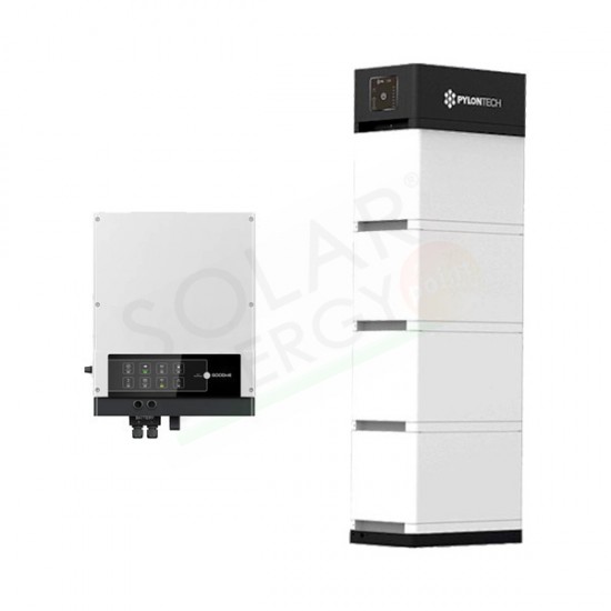 KIT ACCUMULO GOODWE PYLONTECH – INVERTER GW5048-EM 5 KW E BATTERIA FORCE-L2 14 KWH