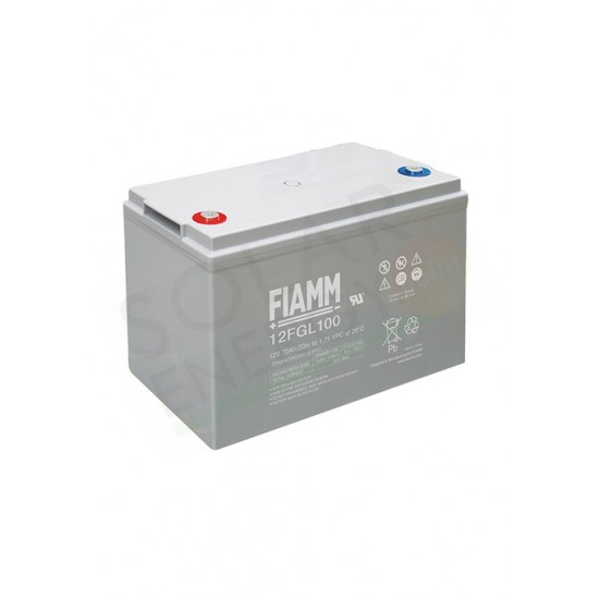 FIAMM 12FGL100 – BATTERIA SOLARE ERMETICA AGM 12V 100AH