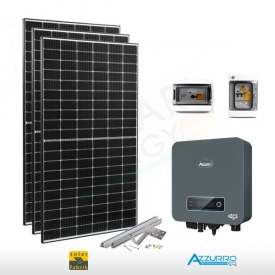 KIT FOTOVOLTAICO 2.4 KW SOLAR FABRIK – ZCS (COMPLETO)