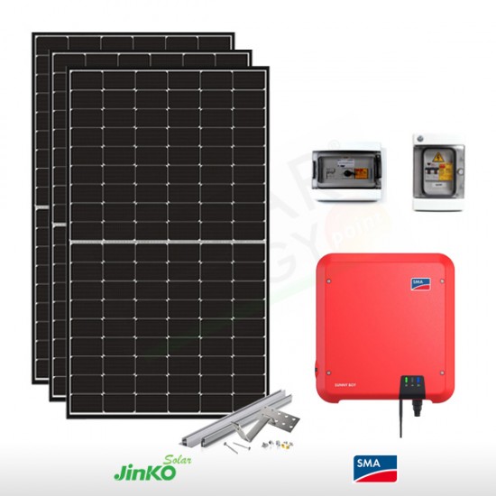 KIT FOTOVOLTAICO 5.3 KW JINKO SOLAR – SMA (COMPLETO)