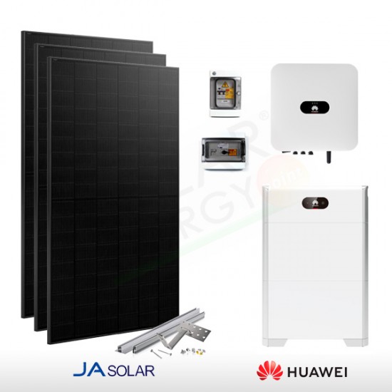 KIT FOTOVOLTAICO 6.6 KW JA SOLAR – HUAWEI CON ACCUMULO 10 KWH (COMPLETO)