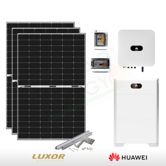 KIT FOTOVOLTAICO 6.6 KW LUXOR SOLAR – HUAWEI CON ACCUMULO 10 KWH (COMPLETO)