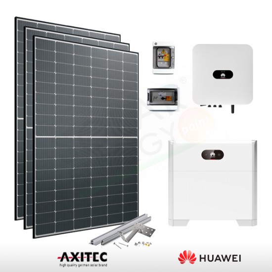 KIT FOTOVOLTAICO 4 KW AXITEC ENERGY – HUAWEI CON ACCUMULO 5 KWH (COMPLETO)