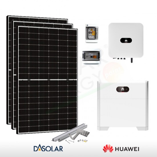 KIT FOTOVOLTAICO 2 KW DAS SOLAR – HUAWEI CON ACCUMULO 5 KWH (COMPLETO)