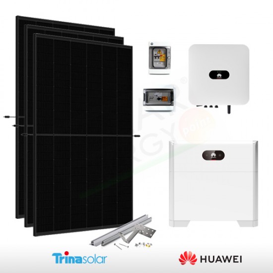 KIT FOTOVOLTAICO 3 KW TRINA SOLAR – HUAWEI CON ACCUMULO 5 KWH (COMPLETO)