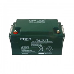 FAAM FLL12-70 – BATTERIA SOLARE ERMETICA AGM 70AH 12V