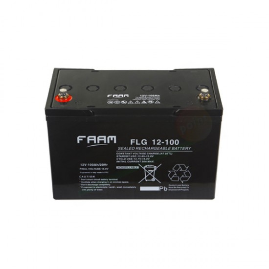 FAAM FLG12-100 – BATTERIA SOLARE GEL 100AH 12V