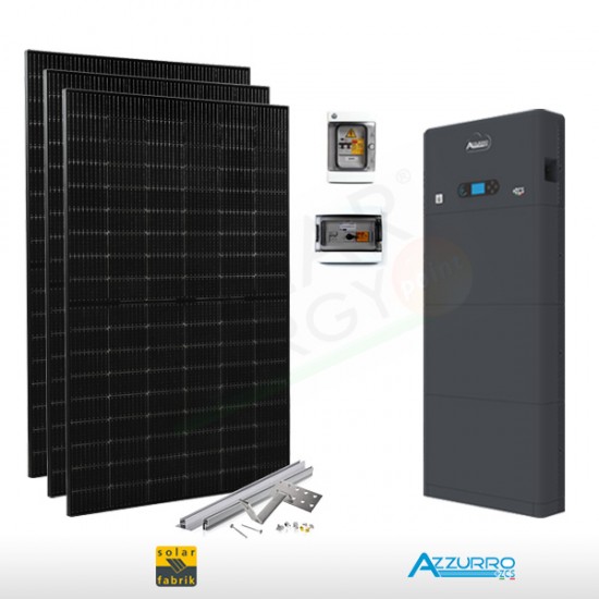 KIT FOTOVOLTAICO 5.1 KW SOLAR FABRIK – ZCS CON ACCUMULO DA 5 KWH (COMPLETO)